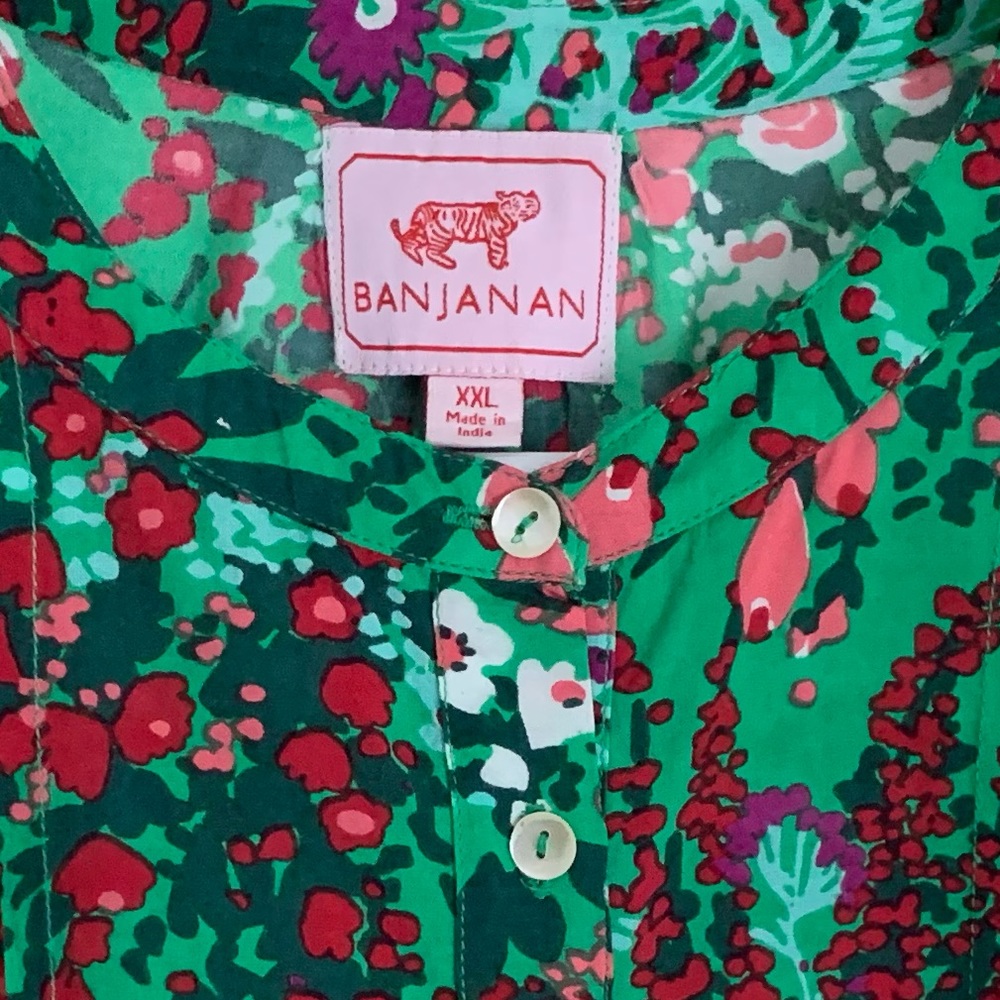 Banjanan Green Floral Blouse - Picture 9 of 11